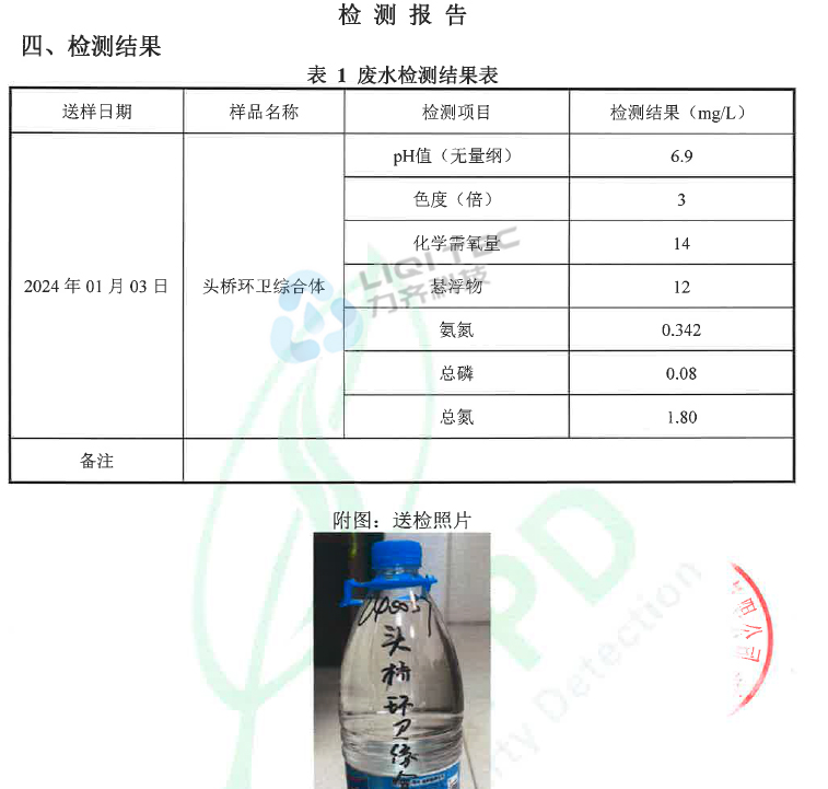 生活中转站麻豆视频传媒入口在线网站渗滤液处理(头桥站)出水报告shuyin.jpg